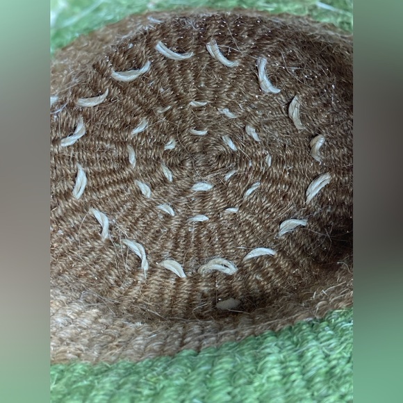 NWOT Sisal Market Kiondo Bag w/ leather top/closure/ and straps - Picture 6 of 6